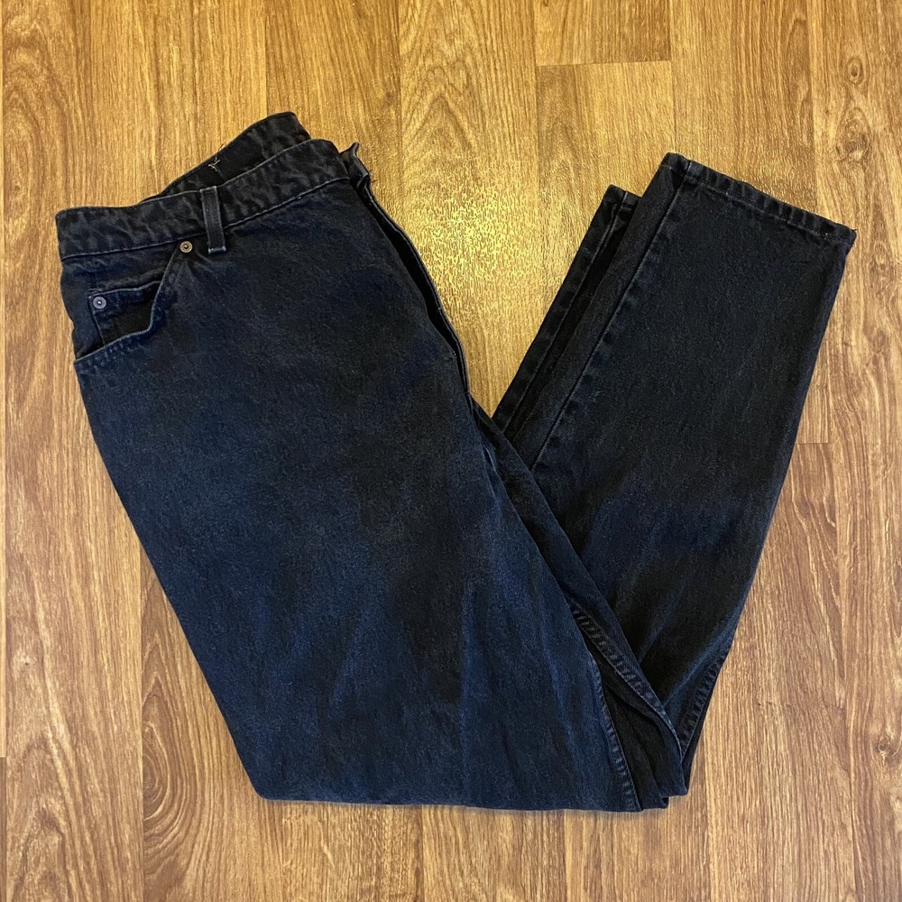 Vintage 80s Levis‎ Jeans Men 40x30 9922 Orange Tab Black Tapered Fit & Leg Rare